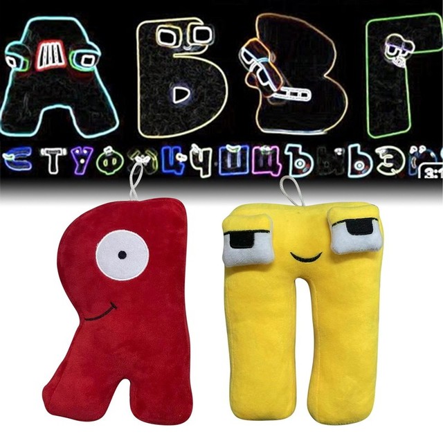 Alphabet Lore Plush Toys A-Z Russian Letter Stuffed Animal Plushie